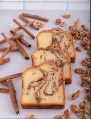 Cinnamon Walnut Swirl Pound Cake